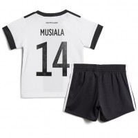 Tyskland Jamal Musiala #14 Replika babykläder Hemmaställ Barn VM 2022 Kortärmad (+ korta byxor)